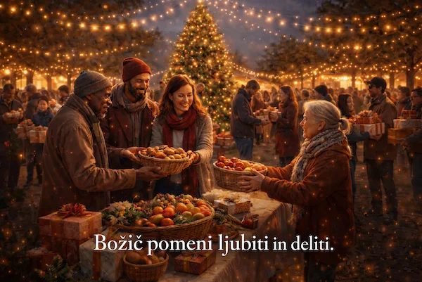 Božič pomeni ljubiti in deliti